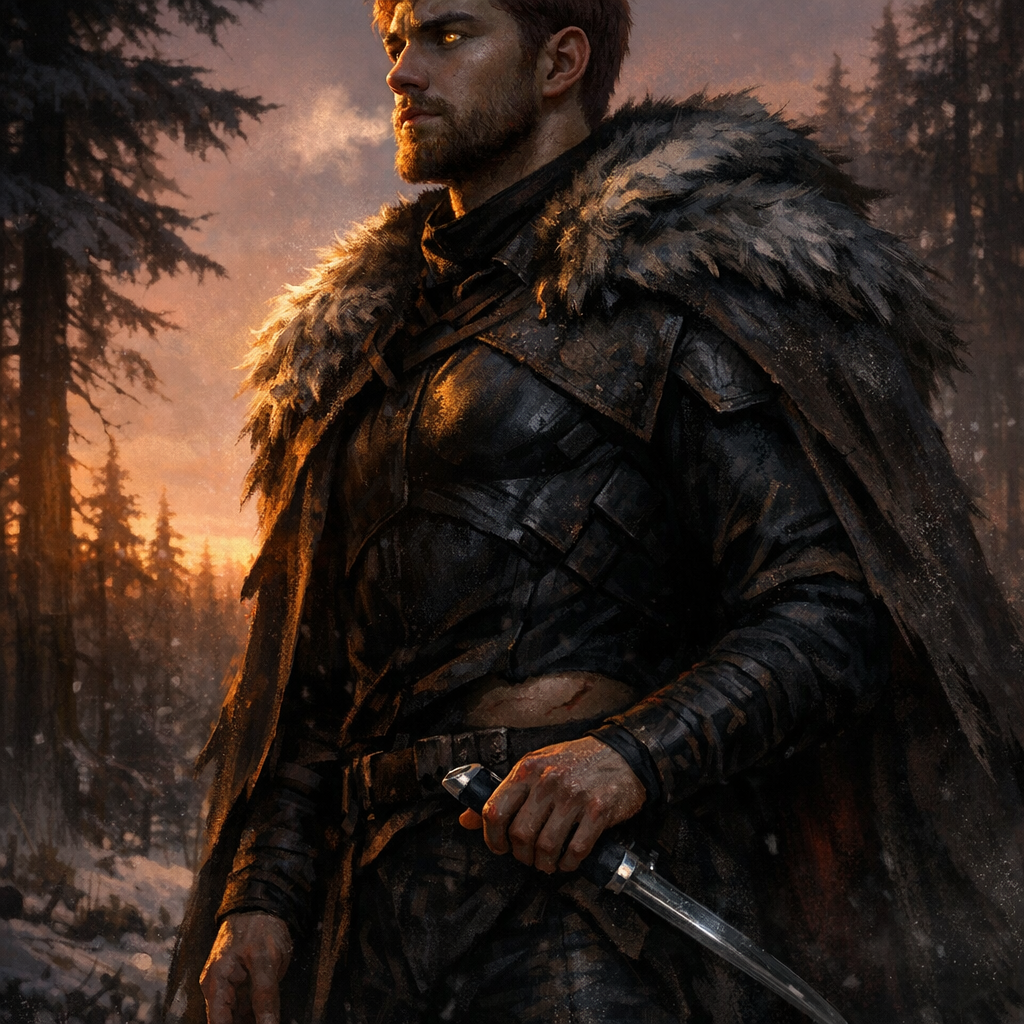 A young man with bronze skin and sharp volcanic eyes, depicted in the red dust and shadow of a Martian mine — Darrow au Andromedus, the protagonist of Red Rising, whose caste, name, and history a reader needs to track from the first page.